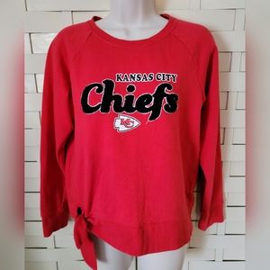 KANSAS CITY CHIEFS NFL TEAM APPAREL SWEAT SHIRT GIRLS 14/16